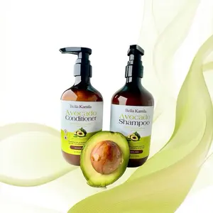 BELLA KAMILA:Avocado Shampoo and Conditioner Set for Natural Hair Care with Avocado Ingredients