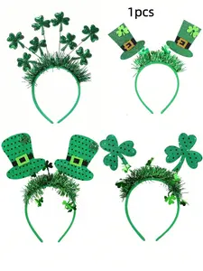 New Irish Festival Headband, St Patrick's Day Party Hair Band Decoration, 1pcs Novelty Accessory for Celebrations