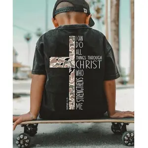 Christ Strengthens Me For Youth Adult Tshirt, Southern Boy Clothes, Toddler Boy, Western Baby, Gift For Son, For Kid Men Women, Tops Menswear Cotton Round Neck Crewneck