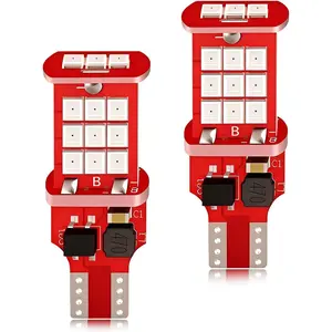2 PCS 921/912 Car LED Bulb Strobe Flashing 3rd Brake Center High Mount Stop Light 300% Brighter Replacement for Most Vehicles (Red)