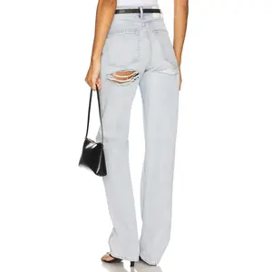 GRLFRND Graham High Rise Straight Jeans in Olympic Blvd