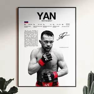 Petr Yan Poster, UFC Wall Print, MMA Wall Print, Fighter Poster, Gym Poster, UFC Fan Room Decor, Gift for Him, ufc Champion