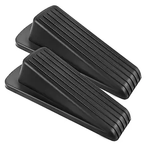 Heavy-Duty Rubber Door Stopper Wedge, Non-Slip Secure Hold, Thickened Durable Material, Deformation-Resistant, Easy to Grab