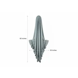 Ruffled Oversized Hijab | StaeCovered