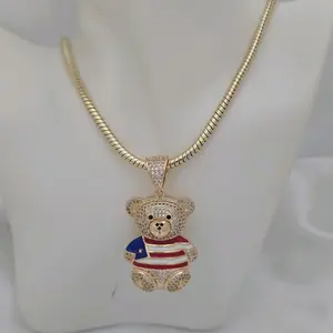 cadeja 862 y oso pr unisex gold plated