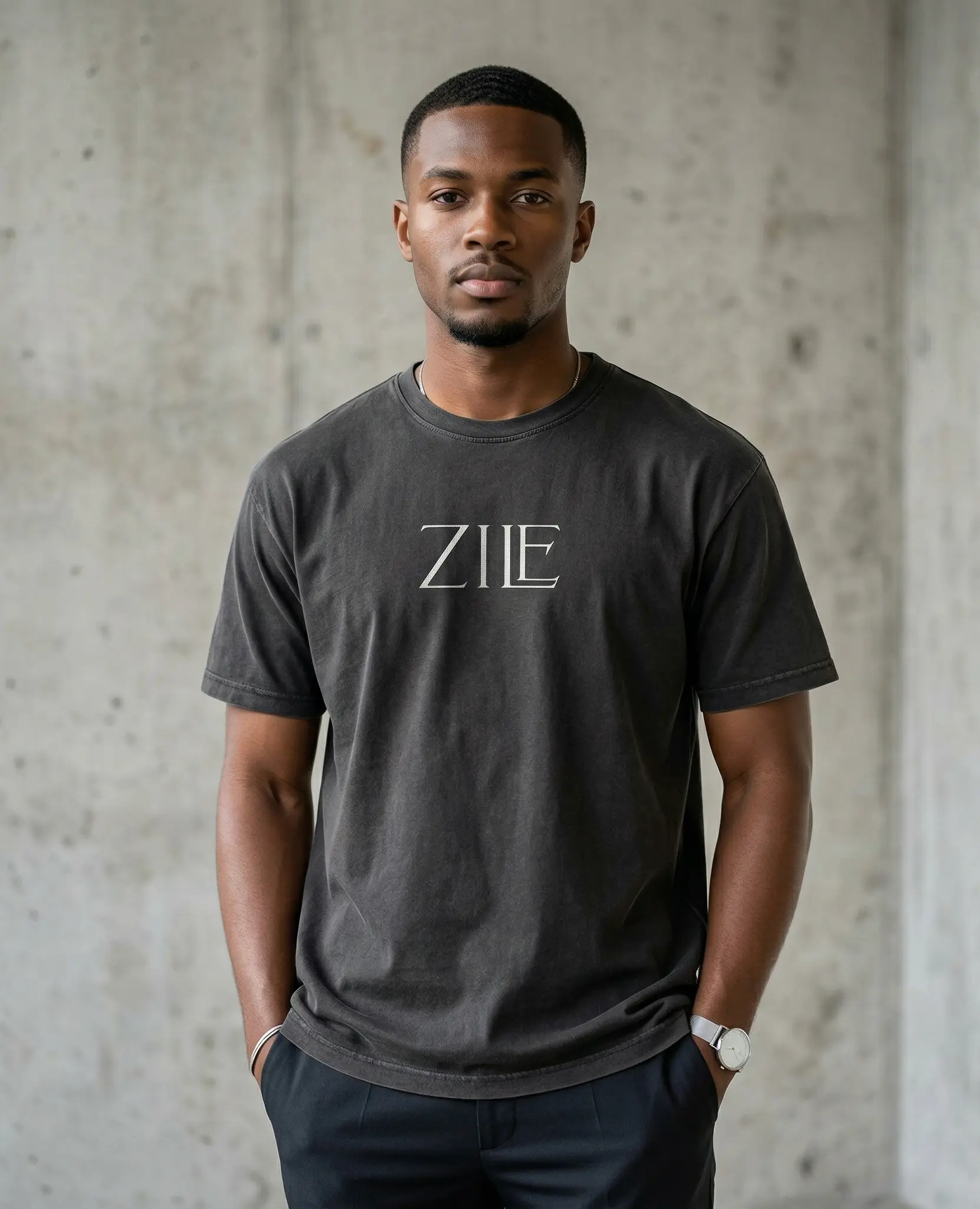 Obedience Vibes (ZILE Minimal) — Premium Acid Wash Oversized Tee