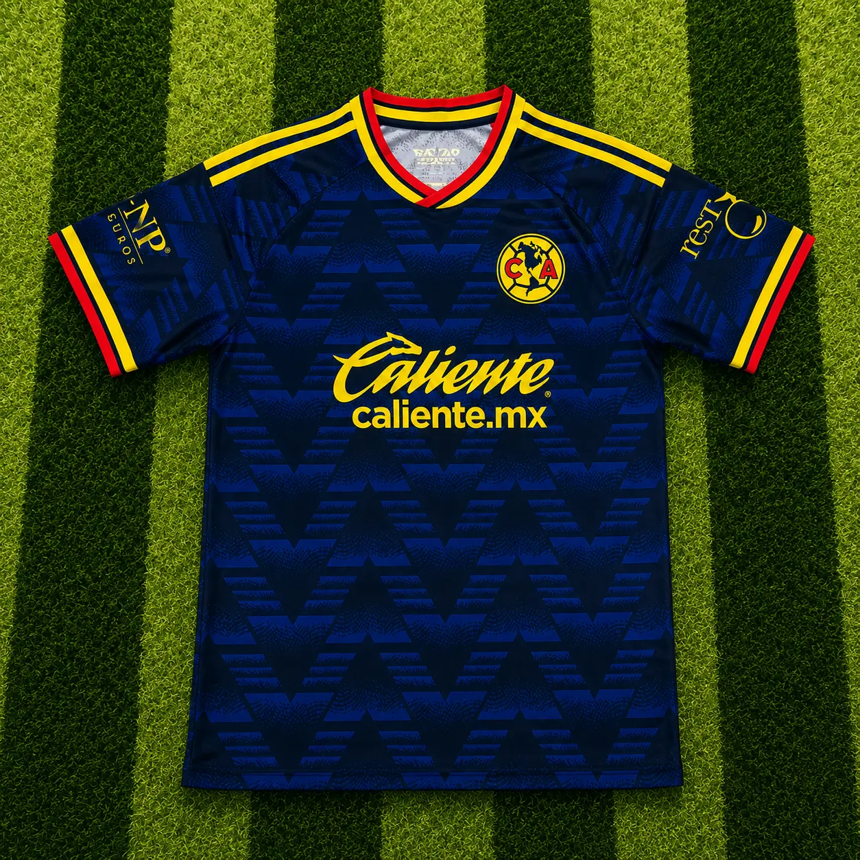 Royal Blue Club America 26-27 Away Soccer Jersey, Quick-Dry Short Sleeve Soccer Jersey, Breathable Game Day Sports Top, Liga MX Fan Gear
