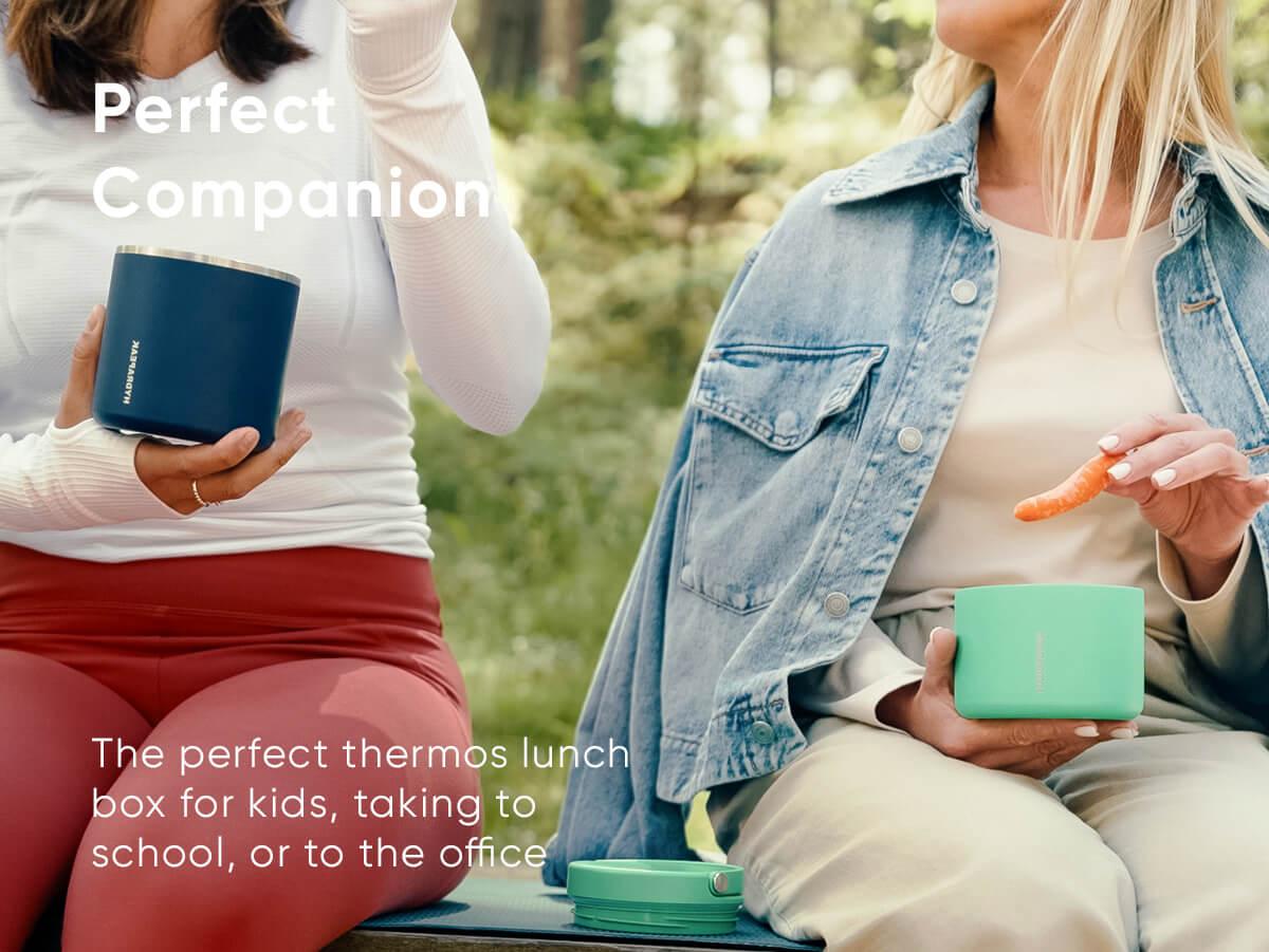 Hydrapeak 18oz Foodie Stainless Steel Vacuum Insulated Thermos Food Jar | Thermos for Hot and Cold Food, Wide Mouth Leak-Proof, 10 Hours Hot / 16 Hours Cold