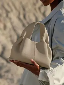 Women's Elegant Solid Color Bag, Fashionable PU Leather Crossbody Bag for Daily Used, Casual Commuter Bag, Handbag Shoulder Purse, Casual Trendy Versatile High-quality Daily Commuting Bag