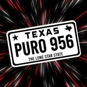 Puro 956 Vinyl Decal 5inch Weatherproof UV Resistant Easy Peel Stick for Vehicles Gear Windows & More Texas The Lone Star State
