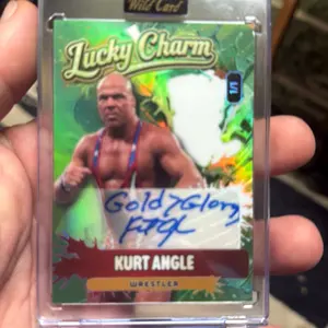 2026Wild Card Lucky Charm Edition Kurt Angle Auto with inscription Gold>Glory 1/1