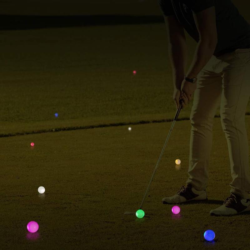 Glow in The Dark Golf Balls Light up Led Golf Balls Night Golf Gift Sets for Men Kids Women 6 Pack
