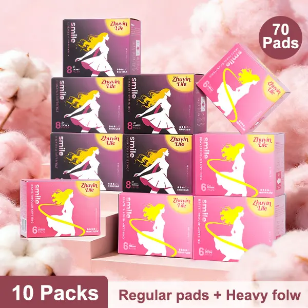 Regular Pads+Heavy Flow（70 Count）