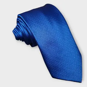 Extra Long Royal Blue Tie Pocket Square Cufflink Set