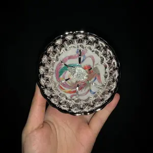 Rainbow Jianzhan Tea Cup Master's Cup Traditional Chinese Porcelain Gilded Golden Lotus Full-Colour Naked Elegant Gift