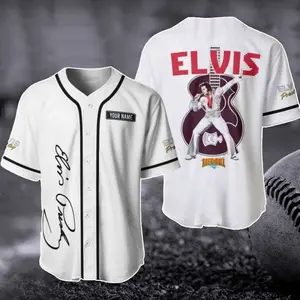 Elvis Baseball Jersey – Rock n Roll Shirt, Gift Fans