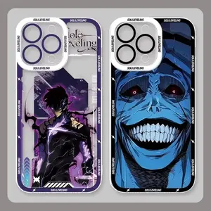 Anime Solo Leveling Sung Jin-Woo Clear Case for iPhone 17 Air 16 E 15 14 Plus 13 12 Mini 11 Pro Max Shockproof Silicone Cover