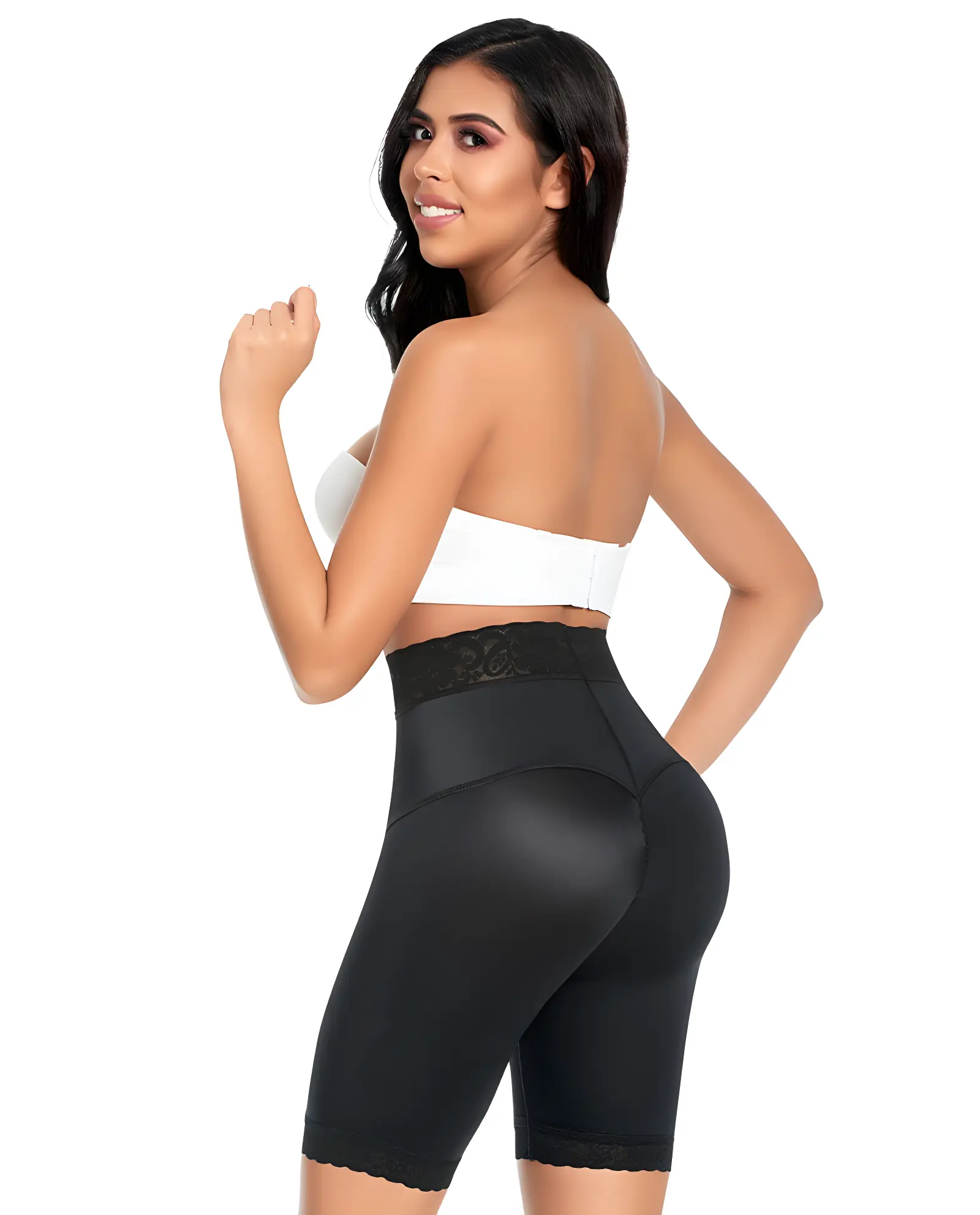 Ann Michell Licra Latex Line Short Small waist and two sizes larger in the hips Half leg