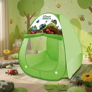 Fun Triangle Tent for Kids | Colorful Playhouse | Foldable, No Assembly Required | Portable Outdoor Party Tent | Outdoor Play Equipment | Holiday Gift for Birthday/Christmas/Thanksgiving/Halloween | No Accessories Included