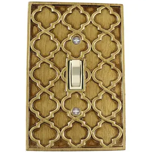 Meriville Moroccan 1 Toggle Wallplate, Single Switch Electrical Cover Plate