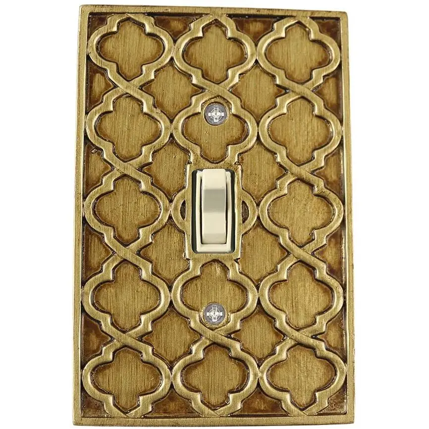 Meriville Moroccan 1 Toggle Wallplate, Single Switch Electrical Cover Plate