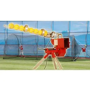 Real 12" Fast-Slow Pitch Softball Pitching Machine w Feeder & 24' Batting Cage Combo
