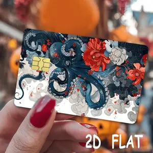 2pcs 1 Set of Credit Card Sticker Set, Exquisite And Gorgeous 2D Pictures, Personalized Bank Card Skin, Frosted Flash Film Anti-Skid PVC Material, Suitable for Small Chips, Easy to Stick And Durable, Fun Decoration