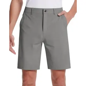 Mens Golf Dress Shorts 7 Inch with 5 Pockets Stretch Lightweight Quick Dry Men's Flat Front Shorts for Work Casual Flat Front Hybrid Lightweight Quick Dry Chino Casual