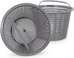 2 Sets Swimming Pool Filter Basket - Replacement Skimmer Basket for In-Ground Pools - Captures Leaves, Needles and Debris - Fits Most Pump & Water Circulation Systems
