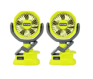 2 Pack of PCF02B 18 Volt Cordless 4 in. Clamp Fan (Tool Only)