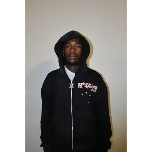 H.W. STUDIOS BLACK Rhinestone hoodie🖤