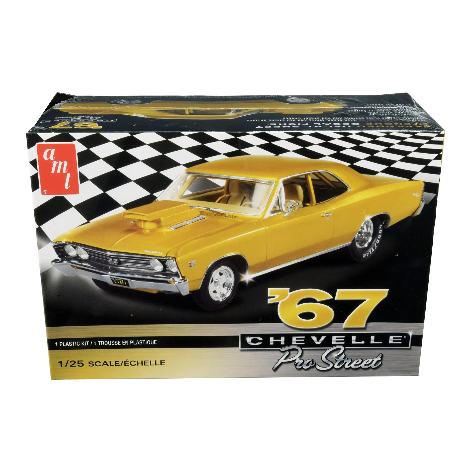 Skill 2 Model Kit 1967 Chevrolet Chevelle Pro Street 1/25 Scale Model by AMT