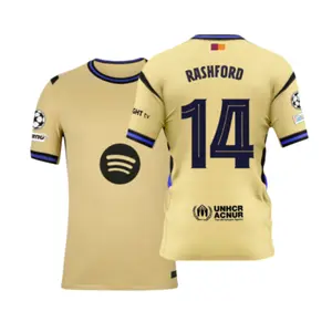 2526 Away No.14 Rashford  Retro Short Sleeve Soccer Football Jersey