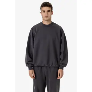 PLU07GD - 16oz. Garment Dye Plush Fleece Pullover Crewneck Sweatshirt