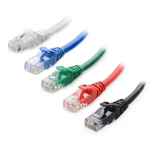 10Gbps 5-Color Combo Snagless  6 Ethernet  - 10ft,  6 , Cat6 Cord, Ethernet Cord, Multicolored (Black, Blue, White, Green, Red)