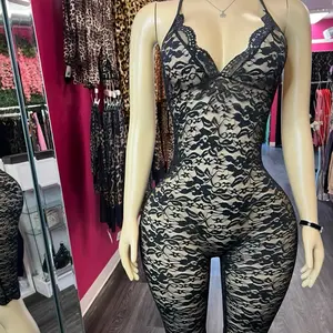 Backless Lace Romper