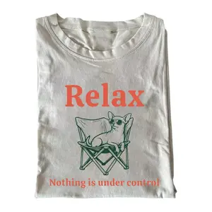 Funny Relax Chihuahua Comfort Colors T-shirt, Vintage 90s Nothing is Under Control Meme Tee, Unisex Fit Design, Casual Streetwear, Gift for Dog Lovers
