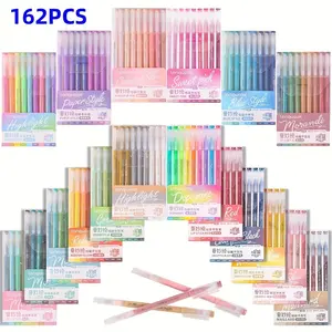 Languo 162PCS Gel Pen Set - Large Capacity Journaling Pen, Painting Pen, Suitable For Office, Painting, Graffiti, Back To School Season,Thanksgiving And Christmas Gifts