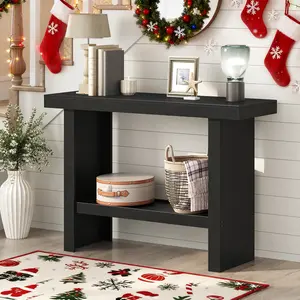 MAHANCRIS 39.4'' Console Table, Entryway Table, Narrow Sofa Table Behind The Couch, Modern Foyer Tables for Hallway, Entrance, Living Room, Corridor