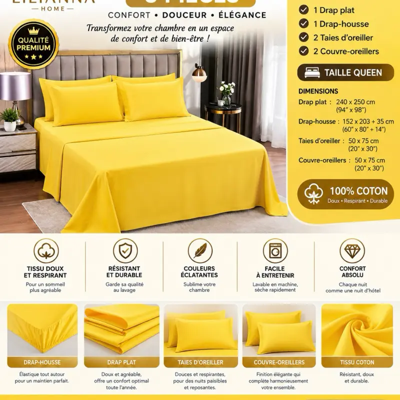 SHEET SET 6 piece