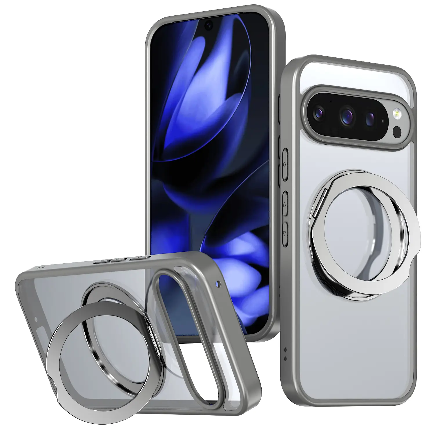 Shockproof MagSafe-Compatible Ring Holder Case for Pixel 10 Pro XL - Durable Protection with Secure Grip Design