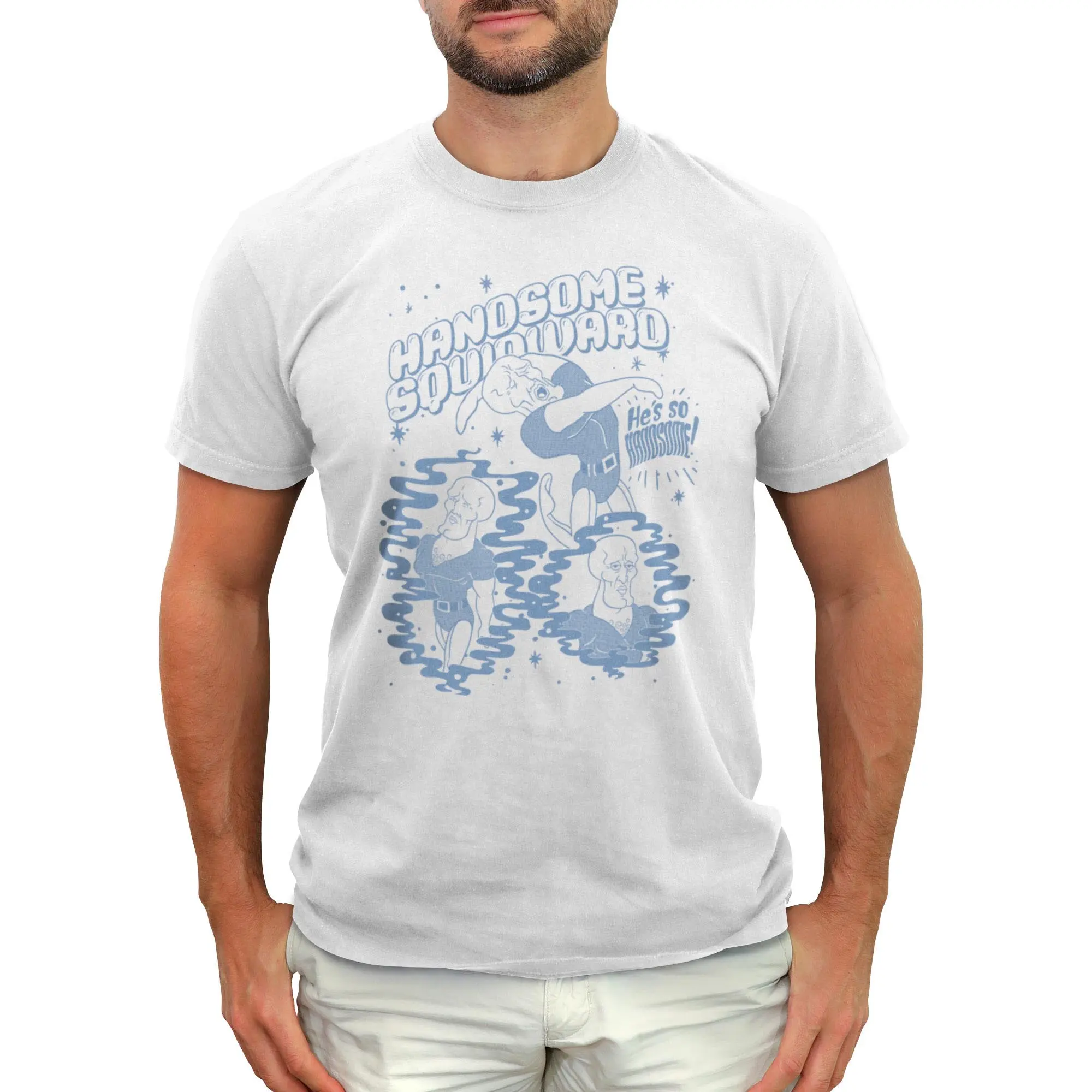 Mens SpongeBob SquarePants Handsome Squidward T Shirt