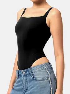 Sleeveless Bodysuit for Women - Sexy & Elegant Fit with Stretch, Perfect for Casual Summer Outfits