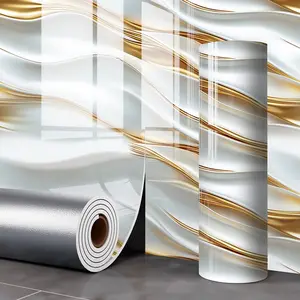 Marble Tile Wall Stickers, Self-Adhesive Waterproof Wallpaper, Anti-Static Xpe Material, Easy Home Installation, Suitable for Kitchen & Bathroom, Marble Pattern Wallpaper, Marble Backsplash Wallpaper