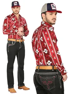 Centenario Mens Bootcut Denim Jeans - Black