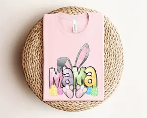 Mama Bunny Sweatshirt, Happy Easter Sweater, Mama Bunny Easter Sweatshirt, Easter Expecting Mama Top, Mama Easter Sweatshirt or Hoodie