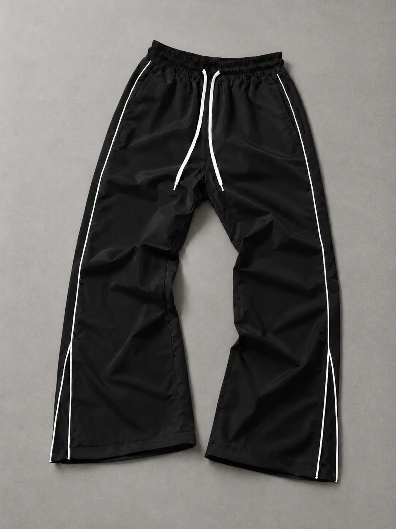 Mens Side Stripe Track Pants Straight Leg Relaxed Fit Athletic Casual Pants Drawstring Waist Open Hem Lounge Trousers for Gym Travel Streetwear Daily Wear Summer Outfits Fit Check Commuting Outdoor Walking All Season Essential Campus Fit Locked In Airport