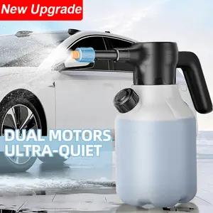 2026 New 2L Electric Foam Sprayer, 67.63oz Dual Motor Quiet Foam Bowl, 3000mah Battery, Car Cleaning Tool, Flower Watering Spray