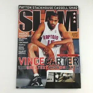Slam Magazine Poster Print April 2000 Vince Carter & Bobby Phills Memoir, Includes Poster