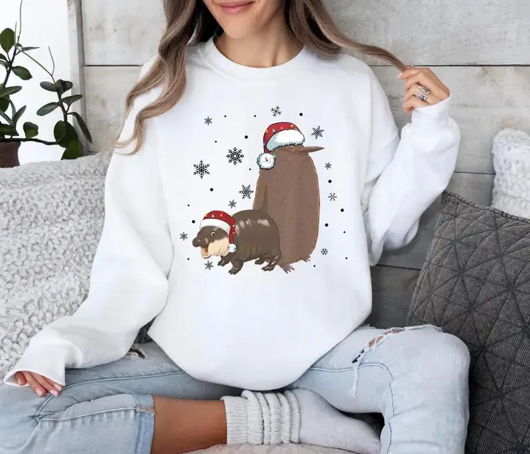Christmas Pesto and Moo Deng Friendship Shirt, Christmas Penguin and Hippo Friendship Sweater, King Penguin Baby Tee Shirt, Viral Meme Shirt